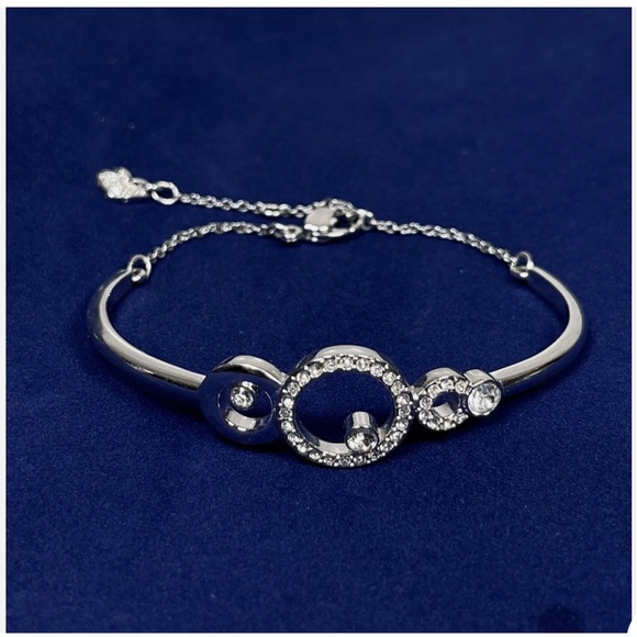 Swarovski Crystal Maskerade Bangle Rhodium Plated - Picture 4 of 4